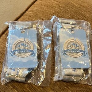 Disney Gray and Blue Lanyard Set